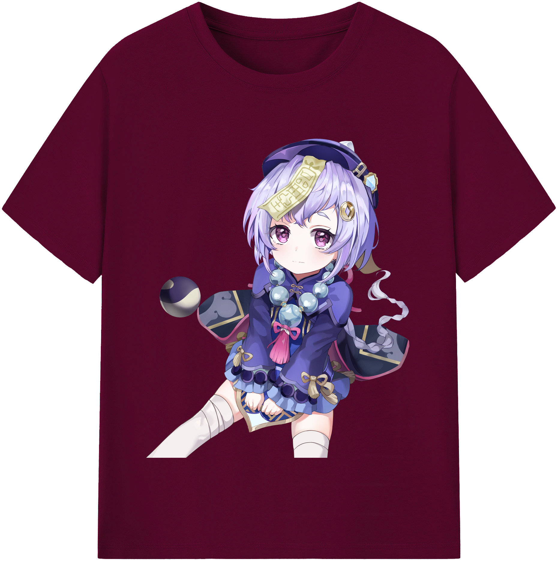 げんし神 七七 なな  genshin Nana レディースカジュアルプリントTシャツ（綿100％）